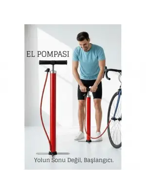 El Pompası Bisiklet Scooter Motosiklet Lastik Şişirici Profesyonel Şişirme