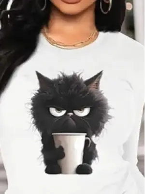 Omarı Zarif Kadın Baskılı Viskon Bluz