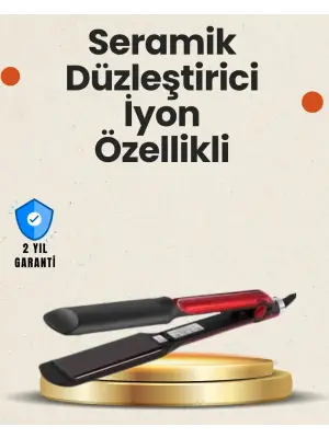 Elektriklenmeyi Azaltan İyonlu Saç Düzleştirici – Titanyum Plaka Ve Şık Tasarım