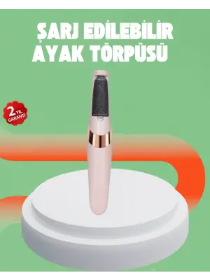 Elektrikli Ayak Törpüsü Usb Şarjlı Nasır Ve Kallus Giderici