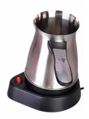 Elektrikli Cezve 800 Watt Paslanmaz Çelik Türk Kahve Makinesi Saplı