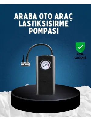 Elektrikli Hava Kompresörü Type-c Usb Şarjlı Çok Fonksiyonlu Lastik Pompası