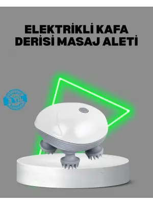 Elektrikli Kafa Derisi Masaj Aleti Islak Ve Kuru Kullanım