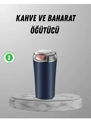 Elektrikli Kahve Ve Baharat Öğütücü – Güçlü Motor, Paslanmaz Çelik Gövde, Kolay Temizlik