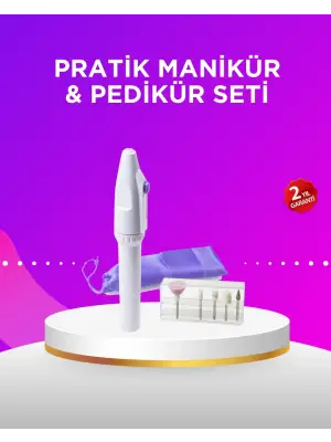 Elektrikli Manikür Ve Pedikür Matkap Seti – Ayarlanabilir Hız, Ergonomik Ve Sessiz