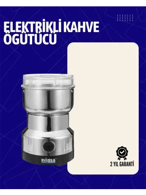 Elektrikli Sessiz Kahve Öğütücü | Çok Fonksiyonlu, 200w, Ab Fişli, Kolay Temizlenir