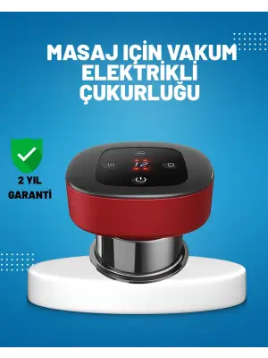 Elektrikli Vakumlu Çukurluk Masaj Aleti Isıtmalı Ve Kırmızı Işıklı Terapi Seti