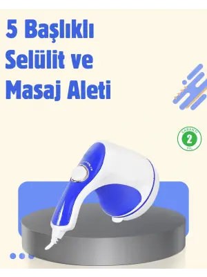 Elektrikli Yağ Yakıcı Masaj Aleti 5 Başlıklı Vücut Şekillendirici