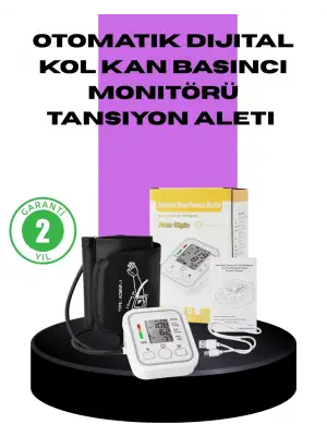 Elektronik Tansiyon Ölçer Lcd Dijital Ekranlı