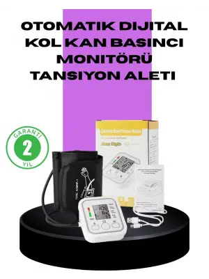 Elektronik Tansiyon Ölçer Lcd Dijital Ekranlı