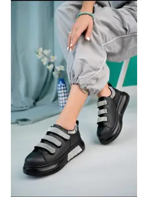 Sportif Cırt Cırtlı Spor Ayakkabı