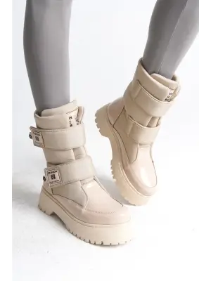 Zarif Bayan Bot - Krem