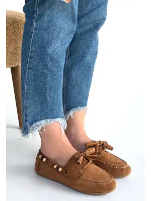 Hardal Süet Babet Kadın Ayakkabı