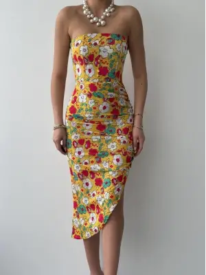 Emelıe Straplez Elbise