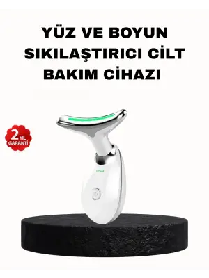 Ems Mikro Akım Yüz Ve Boyun Sıkılaştırıcı Cihaz 7000 Vpm Titreşim Isı Terapili