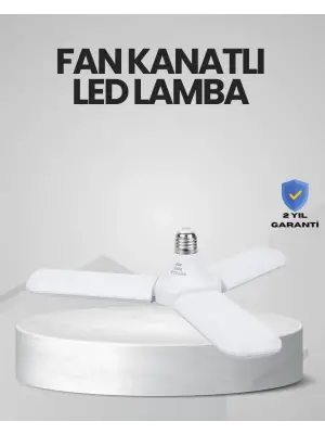 Enerji Tasarruflu Led Ampül 60 Watt 4 Kollu Beyaz Işık