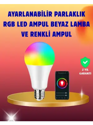 Enerji Verimli Akıllı Led Ampul, Uzaktan Kontrol Özellikli