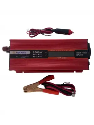 Epilons 12v 2000w Modifiye Sınus İnverter 220v Dijital Göstergeli- Taşınabilir Güç Kaynağı