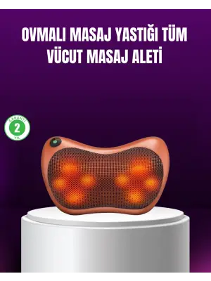 Ergonomik Derin Yoğurmalı Boyun Bel Sırt Masaj Cihazı Priz Çakmak Girişli