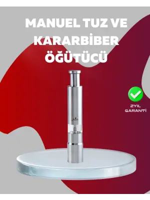 Ergonomik Tasarımlı, Nem Geçirmez Kapaklı Baharat Öğütücü