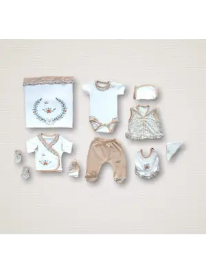 Zarif Kız Bebek 10lu Zıbın Takımı