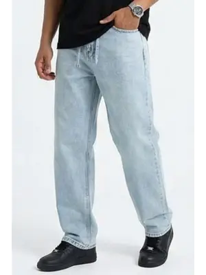 Erkek Rahat Kesim Baggy Jean Pantolon 30075 - Mavi
