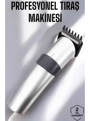 Erkeklere Özel Şarjlı Saç Ve Sakal Kesme Tıraş Makinesi Seti