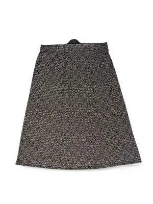 Omarı Beli Lastikli Uzun Pigment Penye Anne Eteği