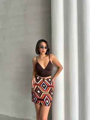 Zarif Etnik Desen Etek