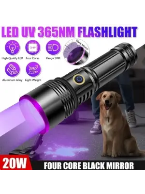 F-365 Uv 20w Şarjlı 26650 Pilli Profesyonel El Feneri