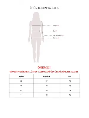 Fermuarlı Kaşe Çan Etek   -Gri