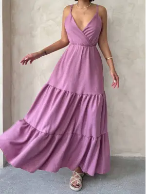 Göz Alıcı Fırfırlı Elbise