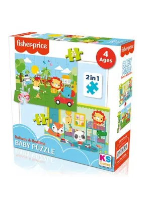 Renkli Bebek Tren Puzzle Seti