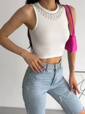 Cool Zincirli Atlet Beyaz