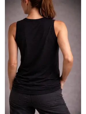 Flamlı Kumaş Sıfır Kolsuz Atlet Basic Spor Üst, Günlük Ve Fitness Kullanımına Uygun - Siyah