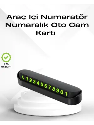 Fosforlu Işıltı İle Araç İçi Telefon Numaratörü – Güvenli Parkın Anahtarı