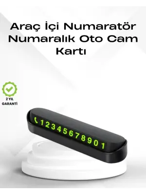 Fosforlu Işıltı İle Araç İçi Telefon Numaratörü – Güvenli Parkın Anahtarı