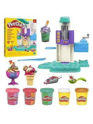 G0028 Play-Doh Gökkuşağı Dondurma Makinesi Oyun Seti+3 yaş