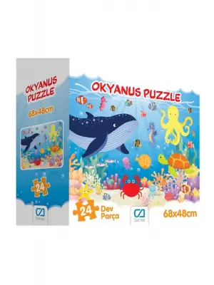 Omarı Renkli Okyanus Puzzle 24 Parça Eğlencesi
