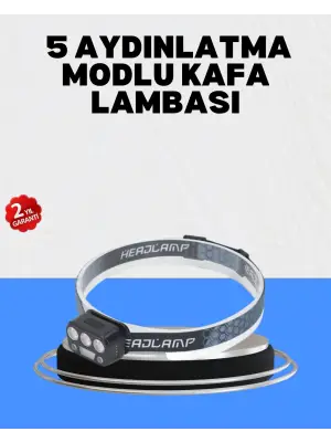 Gece Koşusu İçin Led Kafa Lambası El Sensörlü