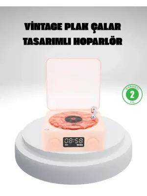 Gece Lambası Stereo Bluetooth Hoparlör Dijital Saat Su Dalgası Efektli 3-ü-1 Cihaz