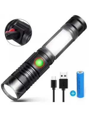 Geniş Açılı P50 Led Şarjlı El Feneri  Wt-601