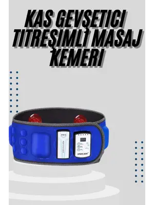 Göbek İnceltme Kemeri Kas Gevşetici Masaj Aleti Titreşimli Masaj Kemeri
