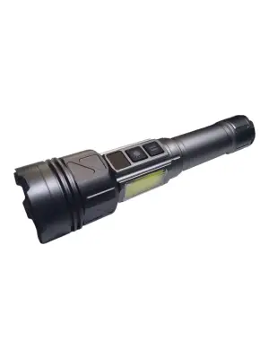 Gold-police Gp-282 Uzun Menzilli Güçlü Şarjlı 10000 Lümen El Feneri 11 Mod Çakar Işıklı Kırmızı-mavi-yeşil Led