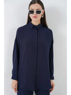 Gömlek Pantolon İkili Takım 30063 - Lacivert