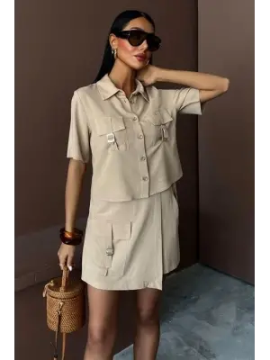 Omarı Şık Viscon Keten Takım