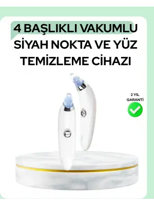 Gözenek Açıcı Buhar Etkili Vakumlu Siyah Nokta Temizleyici – Farklı Cilt Tiplerine Uygun