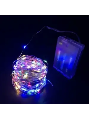 Greyder Gd968 Şerit Pilli Aydınlatma 10 Metre 100 Adet Rgb Peri Led