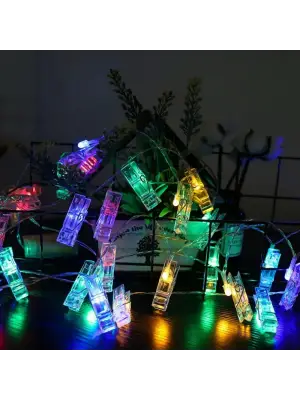 Greyder Gd972 Şerit Pilli Aydınlatma 2 Metre 10 Adet Rgb Mandal Led