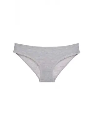 Omarı Taşınabilir Gri Pamuklu Slip Külot